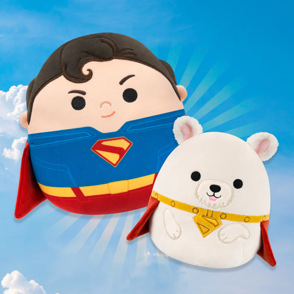 Squishmallows Warner Bros Superman with Krypto