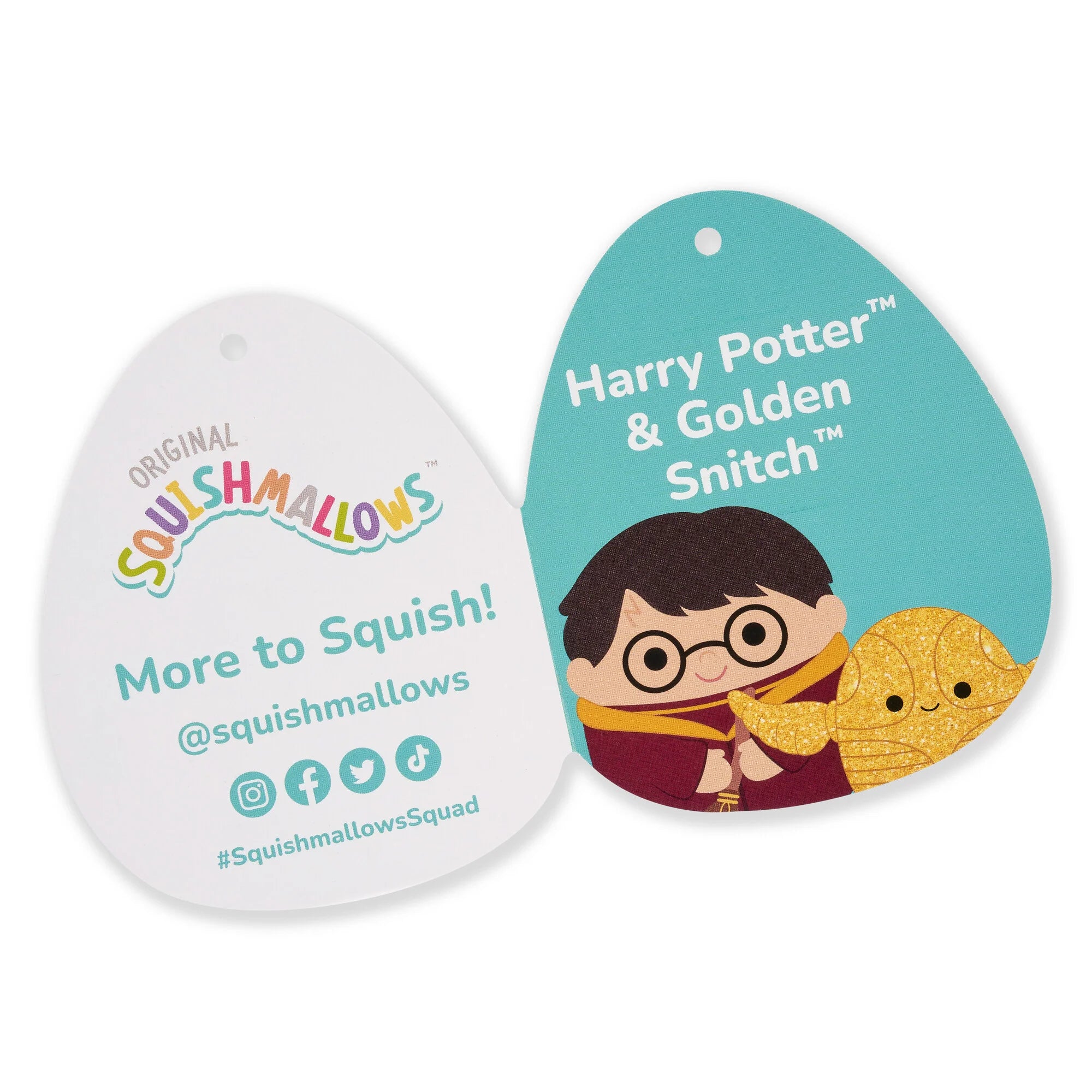 Squishmallows  Harry Potter and 4-Inch Golden Snitch 2-Pack