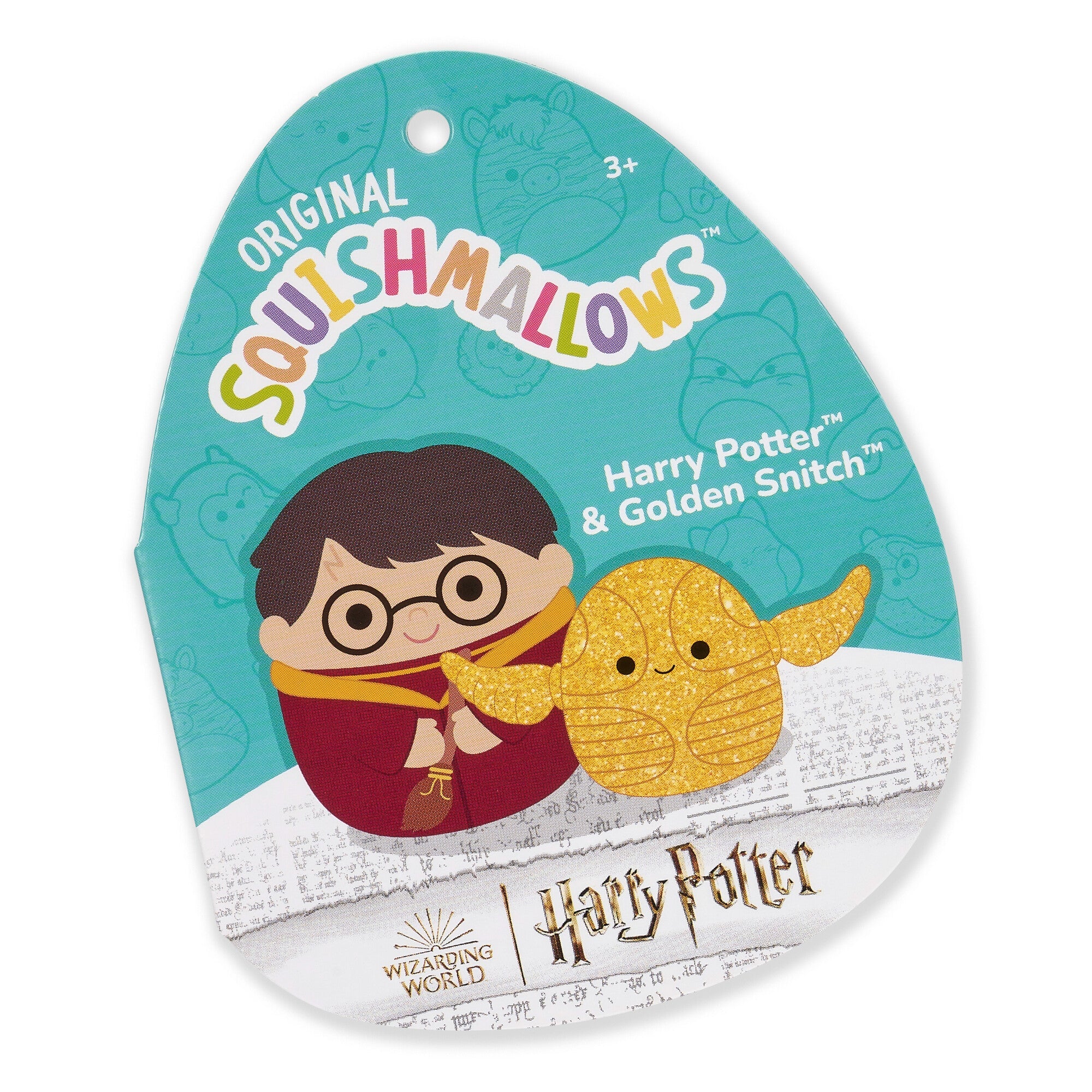 Squishmallows  Harry Potter and 4-Inch Golden Snitch 2-Pack