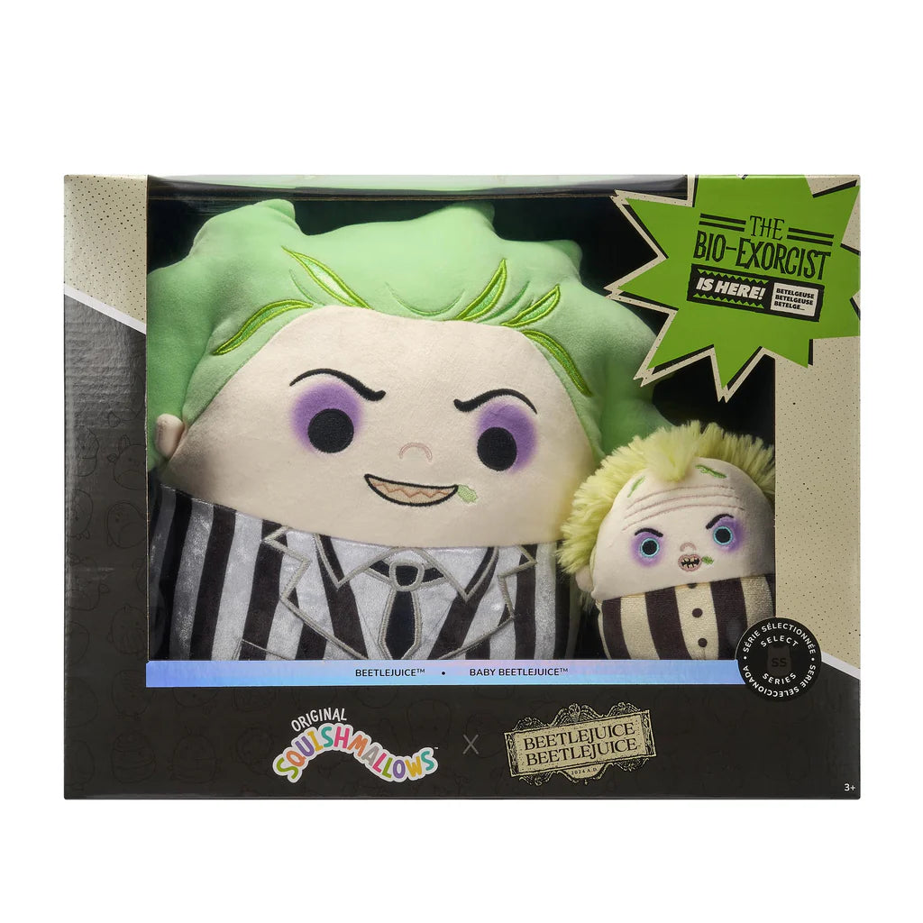 Squishmallows Halloween Beetlejuice and Baby Beetlejuice (Select Series 2-Pack)