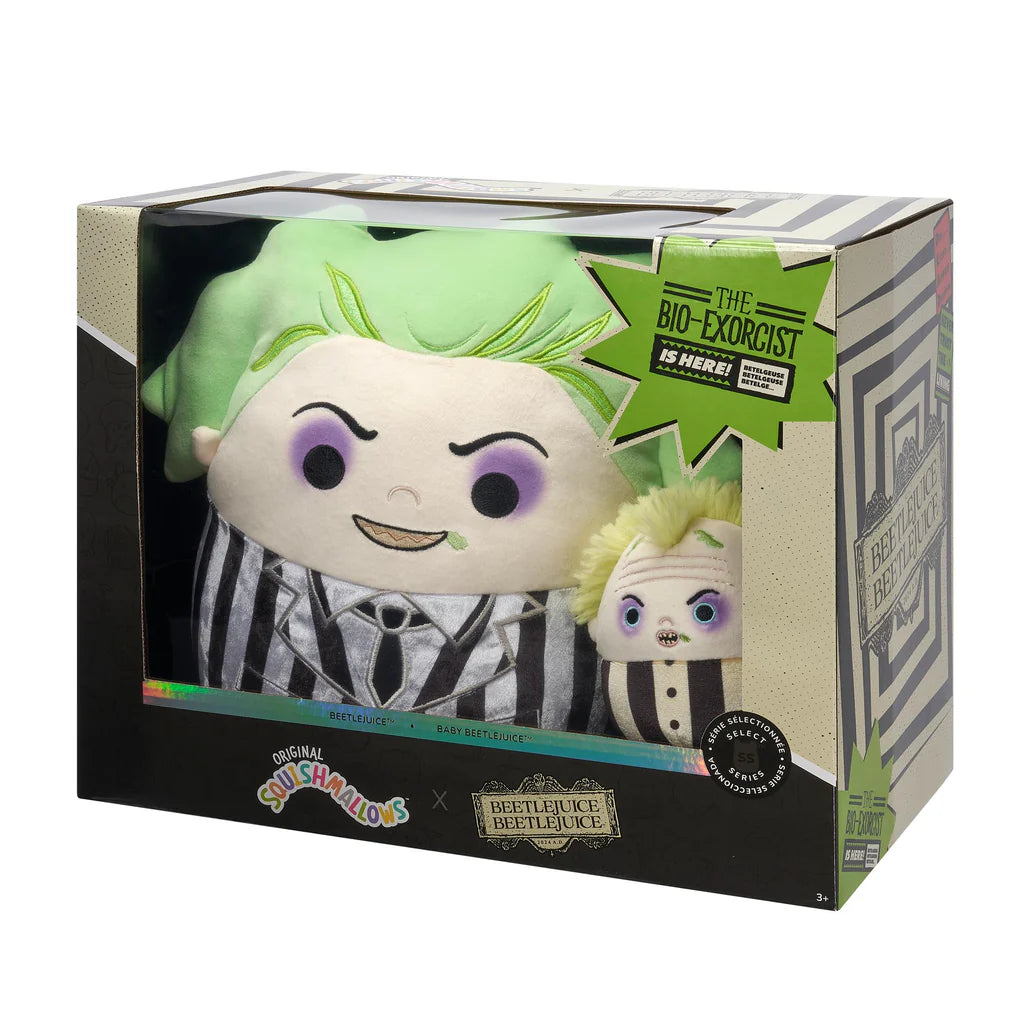 Squishmallows Halloween Beetlejuice and Baby Beetlejuice (Select Series 2-Pack)