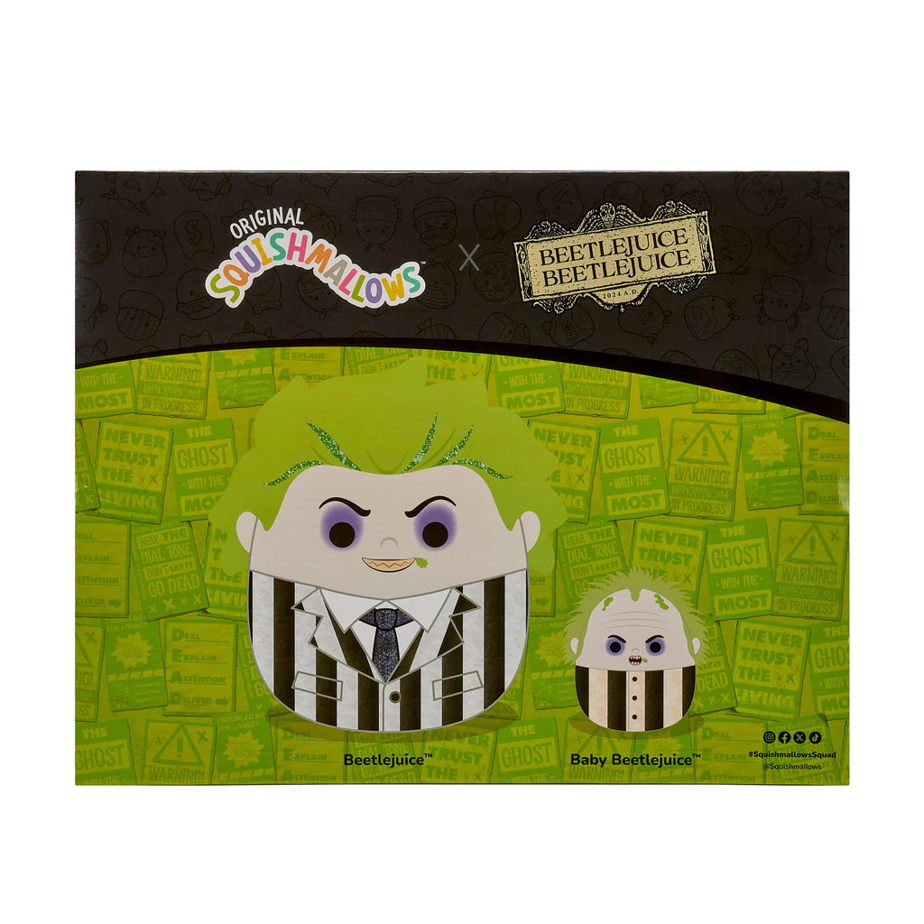 Squishmallows Halloween Beetlejuice and Baby Beetlejuice (Select Series 2-Pack)