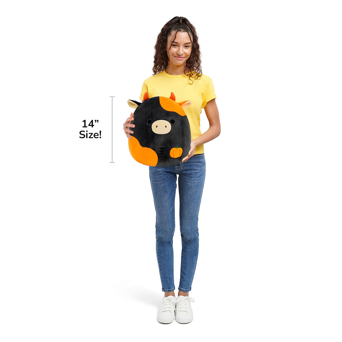 Squishmallows  - Jefferson the Black and Orange Cow