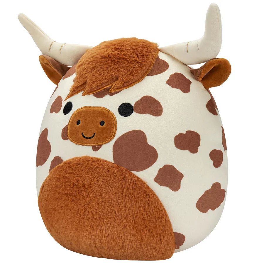Squishmallows  -  Alonzo the Brown Spotted Highland Cow