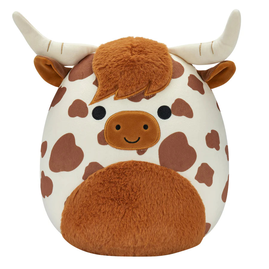 Squishmallows  -  Alonzo the Brown Spotted Highland Cow