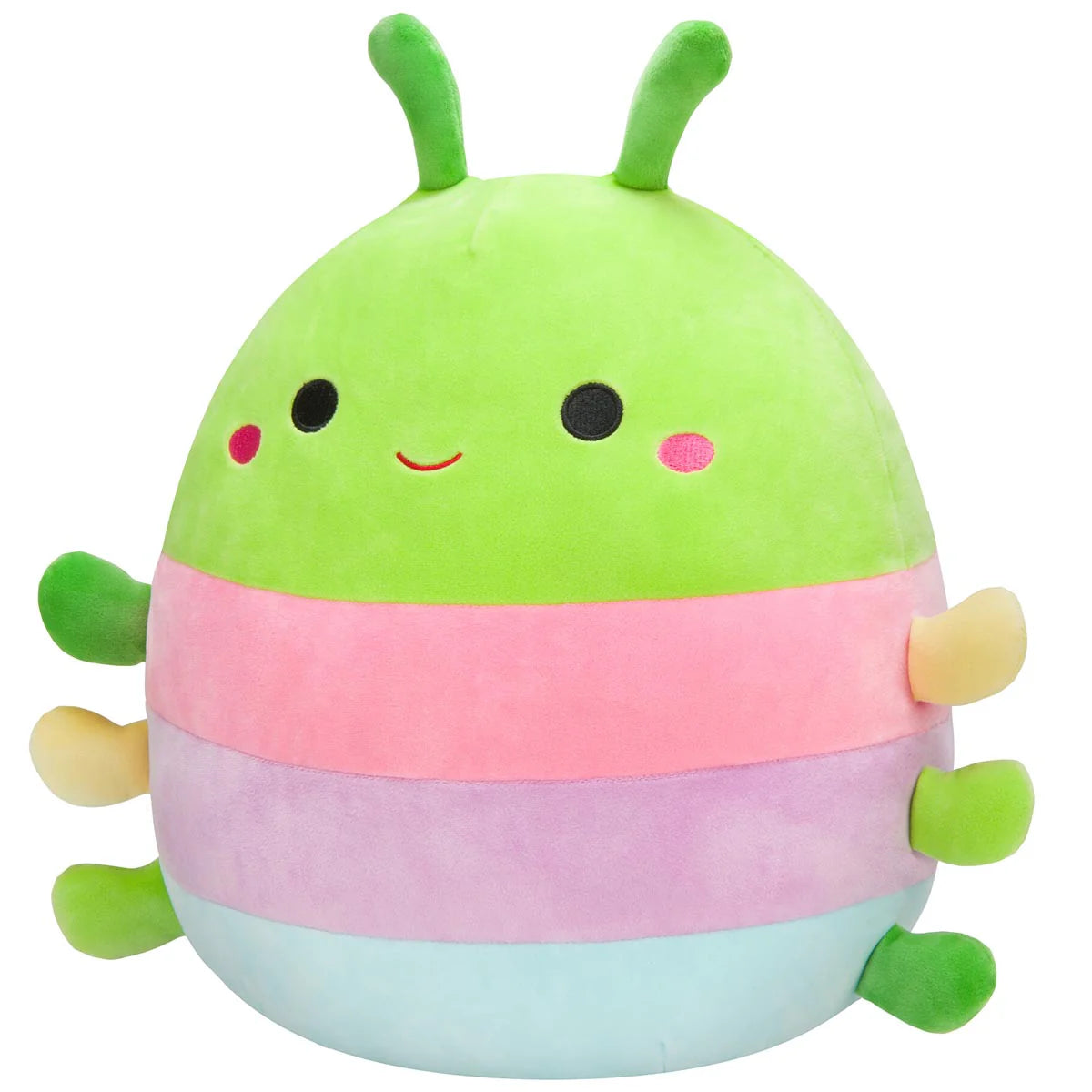 Squishmallows  - Rutabaga the Caterpillar with Multicolored Stripes