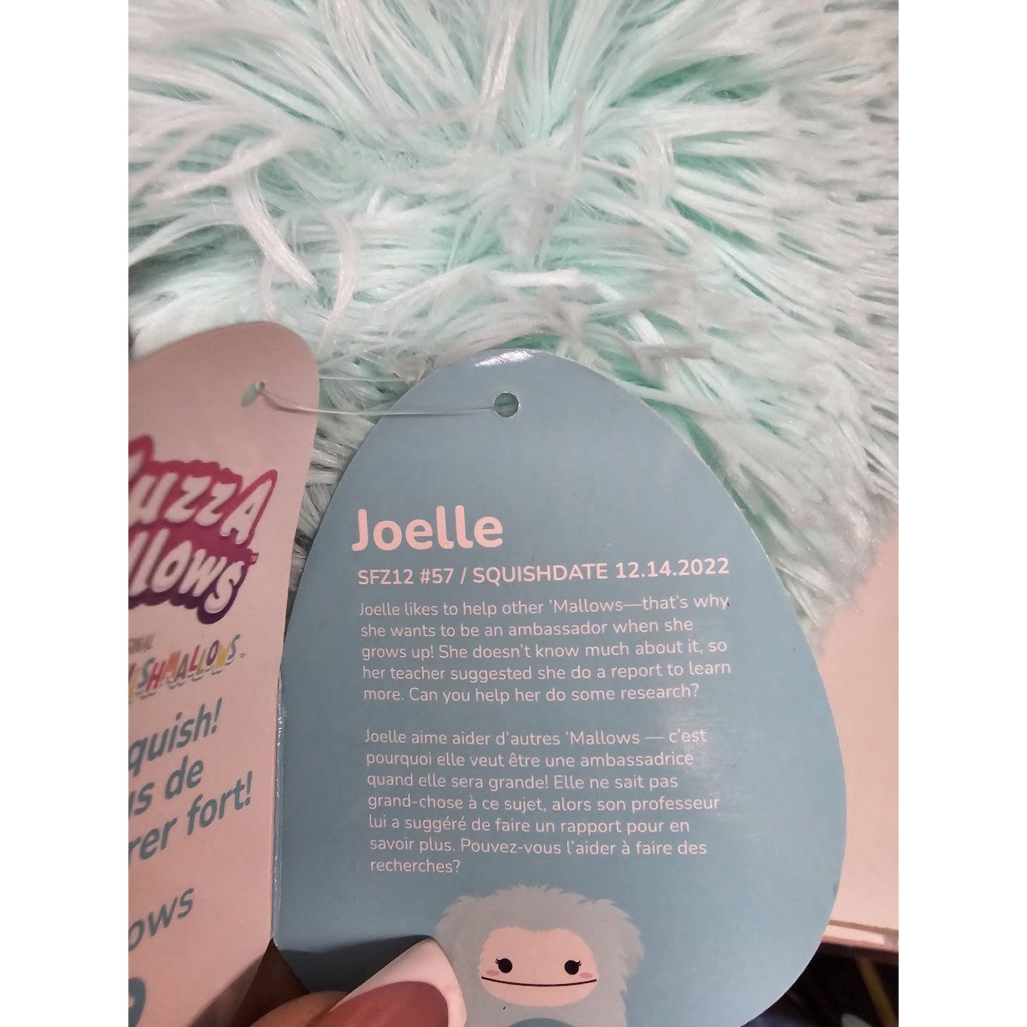 Squishmallows Fuzz-A-Mallows  Joelle The Bigfoot