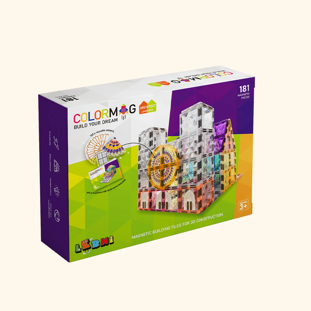 Magnetic Building Set COLORMAG - Architect