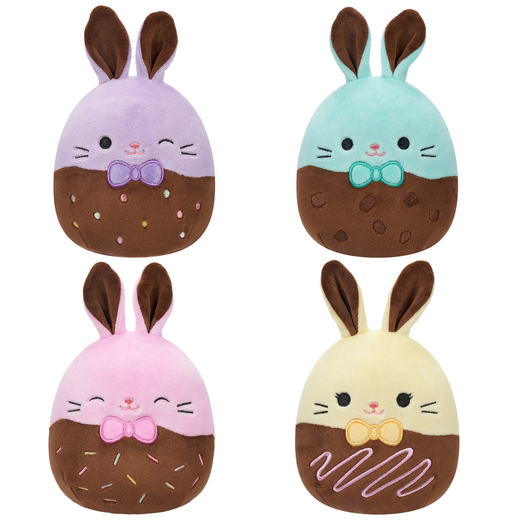 Squishmallows Micromallows Easter Chocolate Bunny 4-Pack