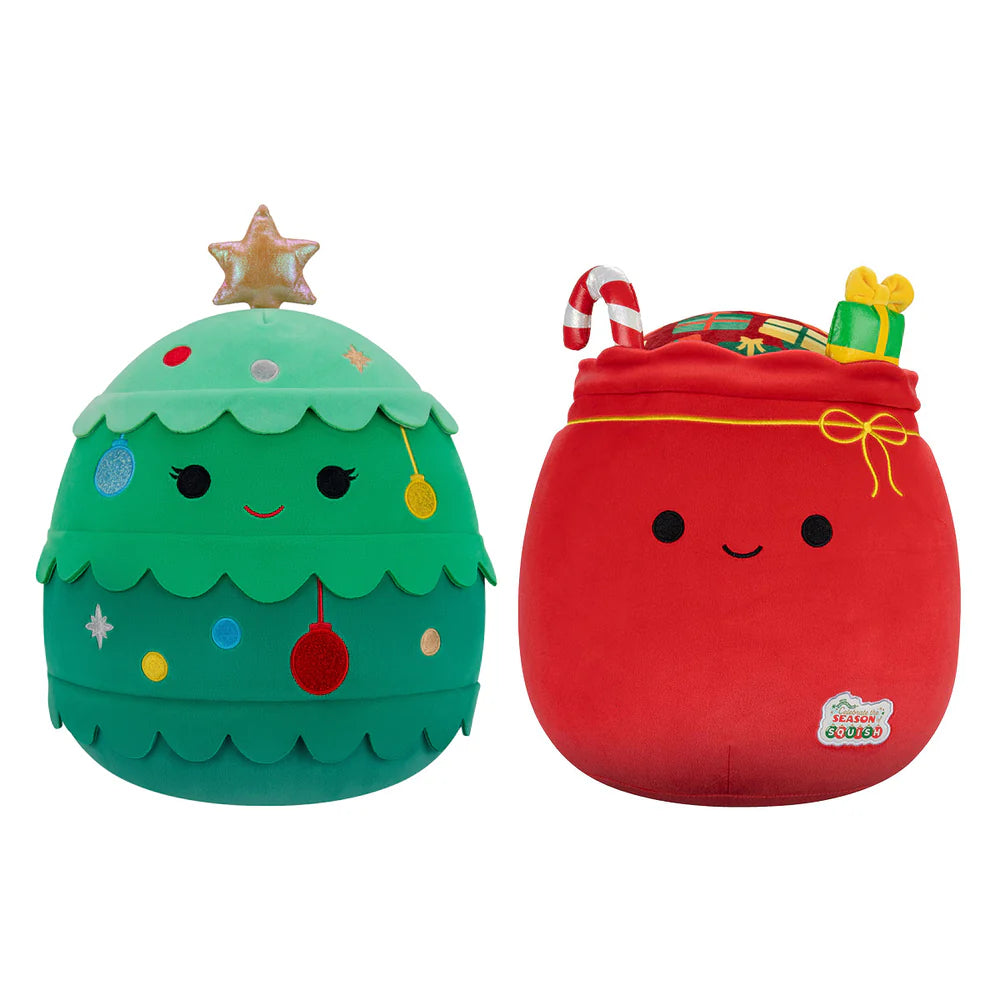 Squishmallows Christmas Tree and Gift Sack Bundle
