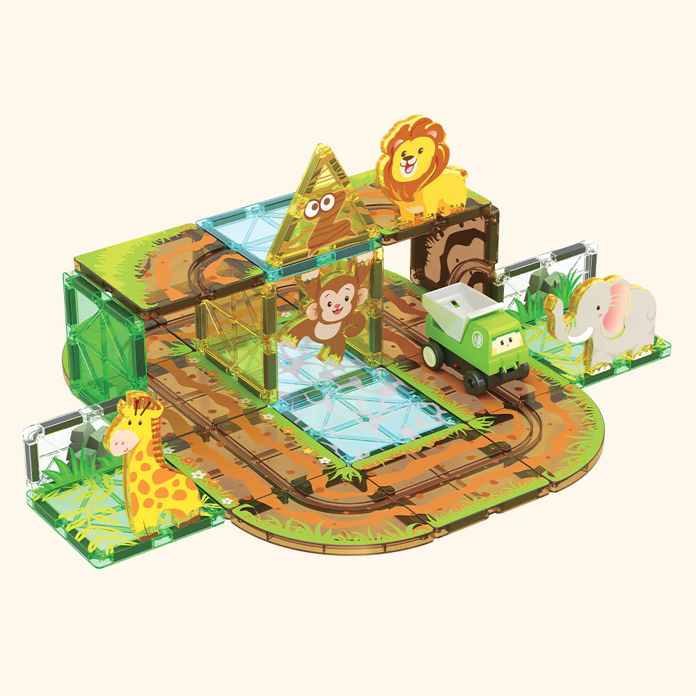 Jeu de construction magnétique Colormag Parc animalier