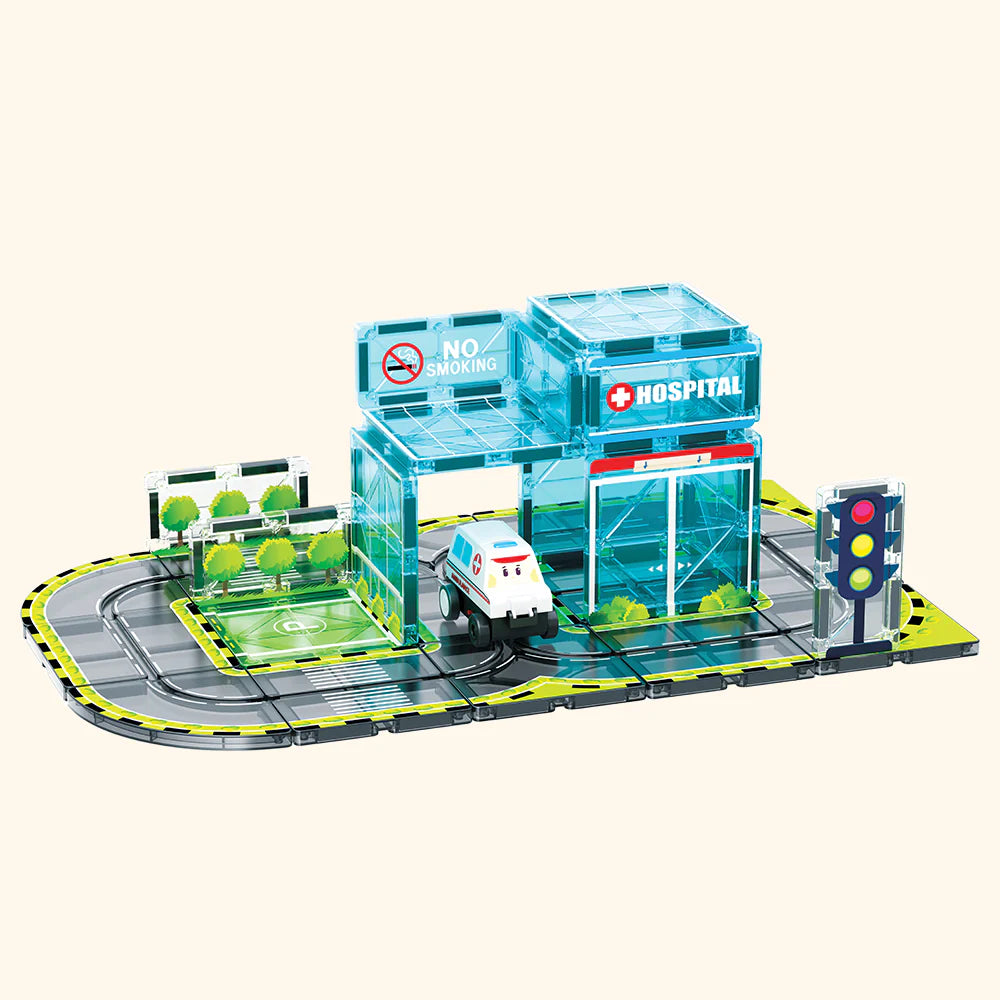 Jeu de construction magnétique Hôpital Colormag