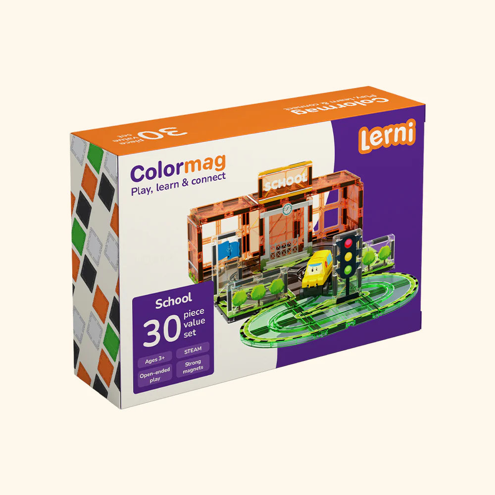 Jeu de construction magnétique Colormag School