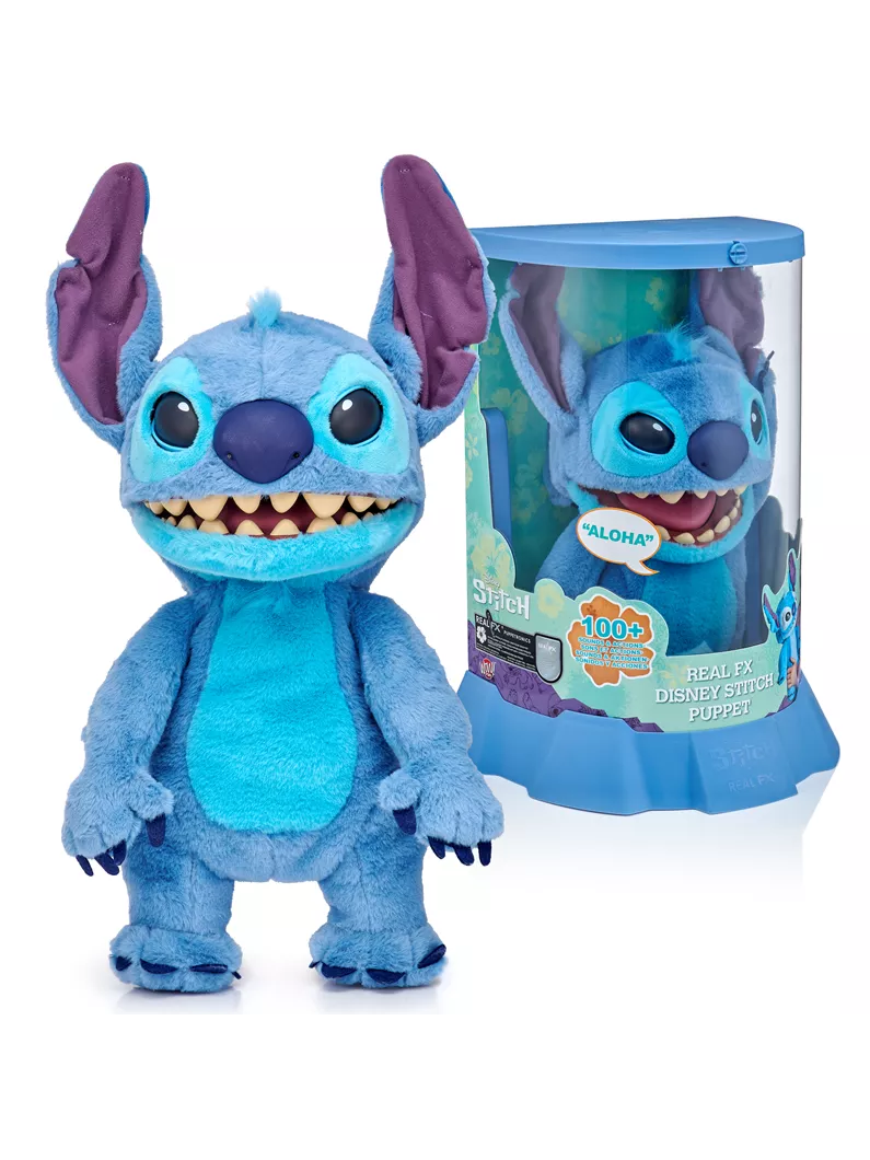 Disney Stitch Puppetronic by RealFX 100+ Sound & Action Combinations NEW