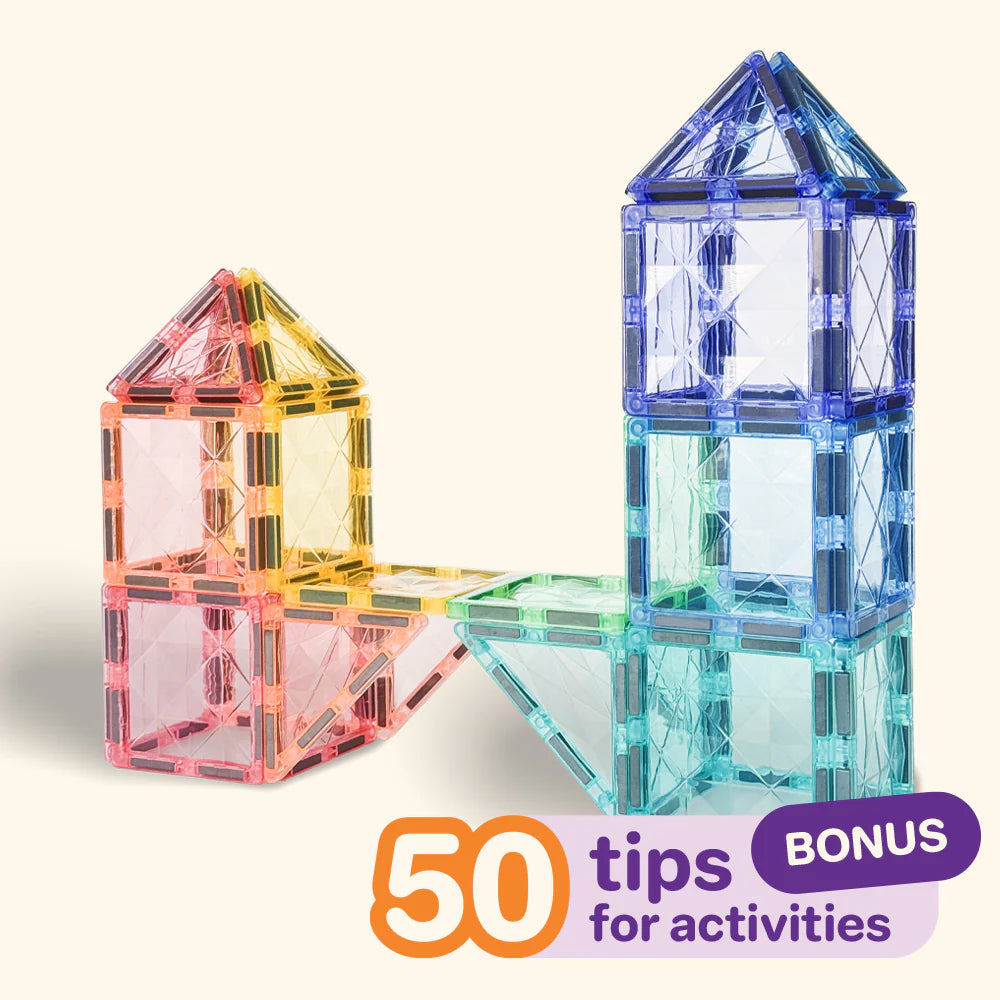 Jeu de construction magnétique COLORMAG 60 – Pastel