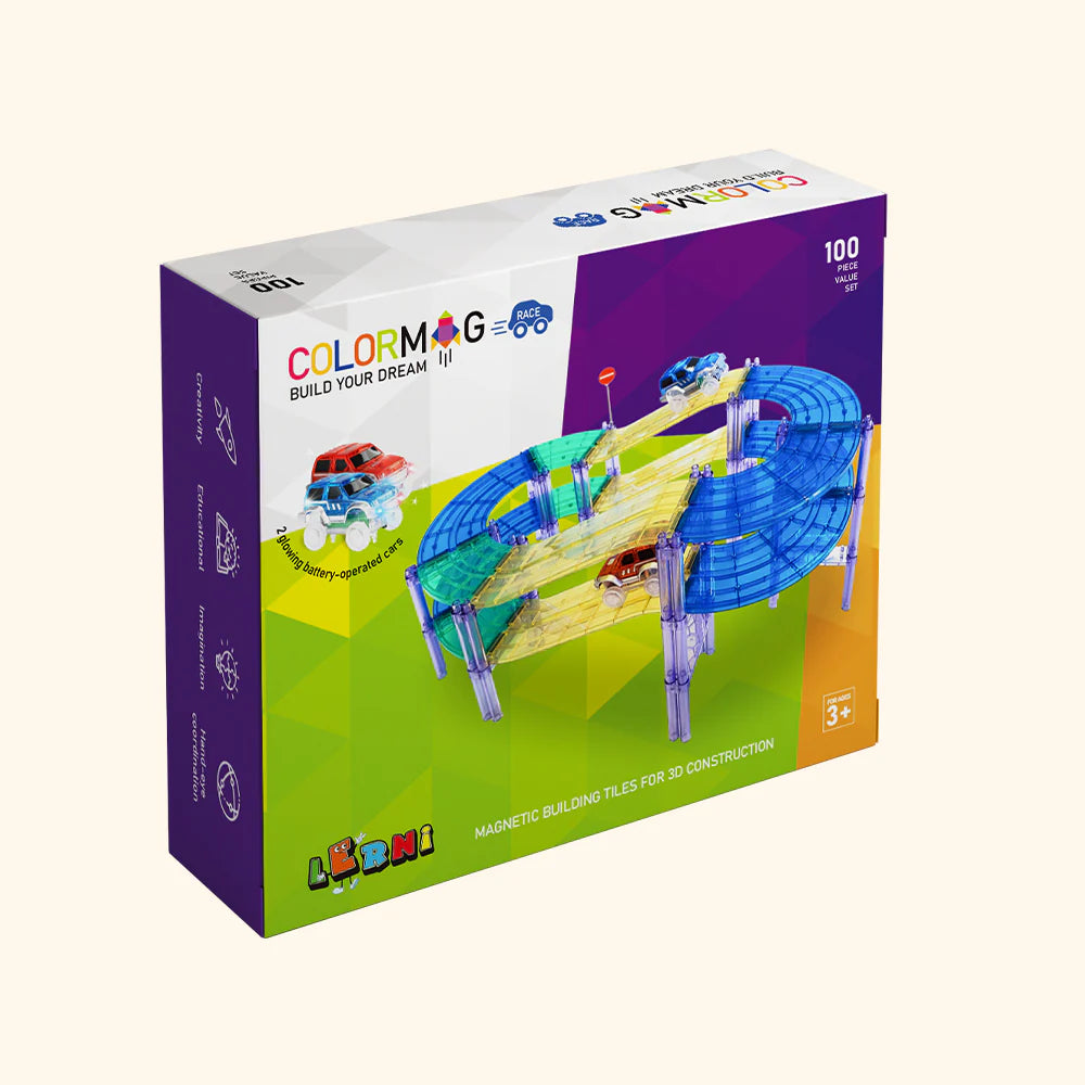 Jeu de construction magnétique COLORMAG Race