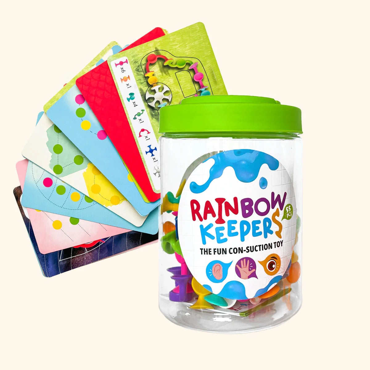 Rainbow Keepers 55 pièces - jeu de construction à ventouse