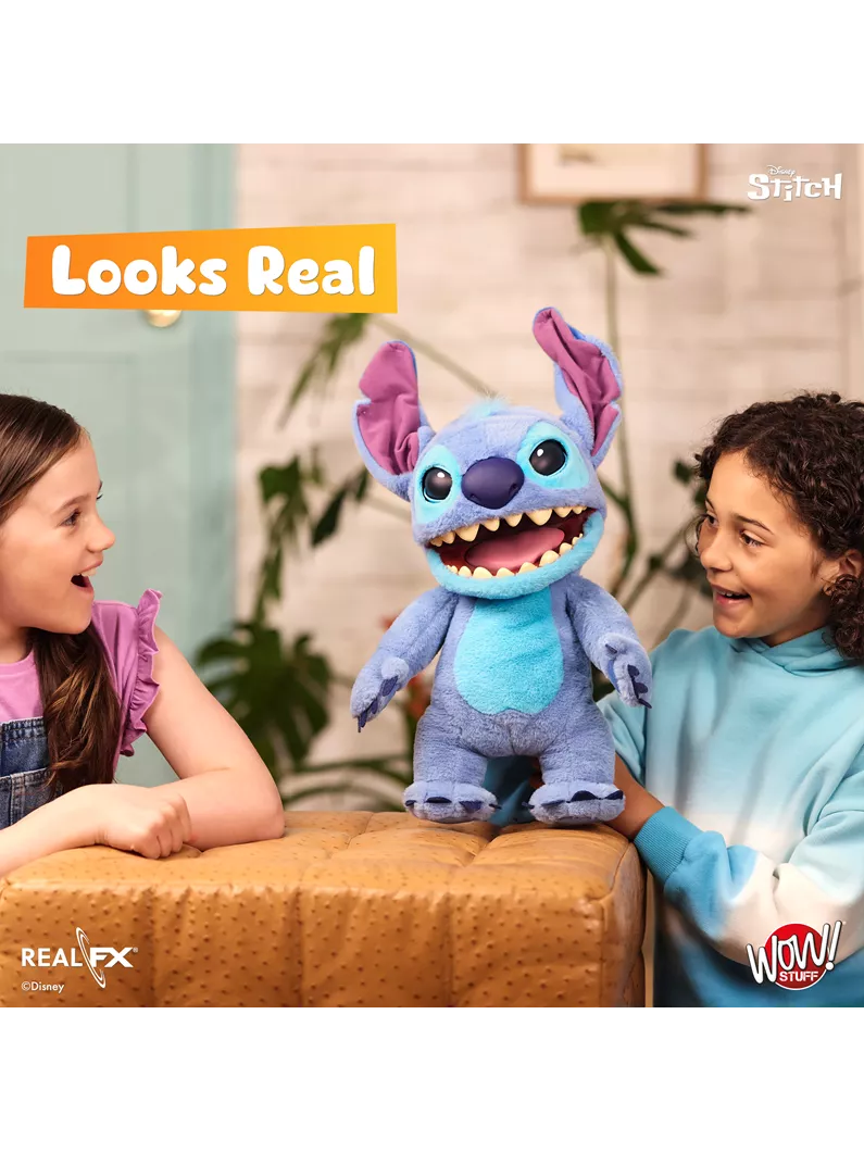 Disney Stitch Puppetronic by RealFX 100+ Sound & Action Combinations NEW