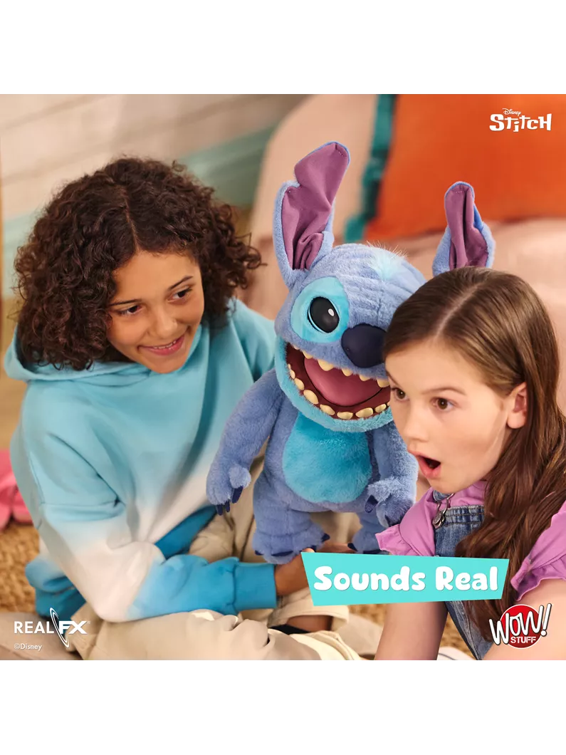 Disney Stitch Puppetronic by RealFX 100+ Sound & Action Combinations NEW