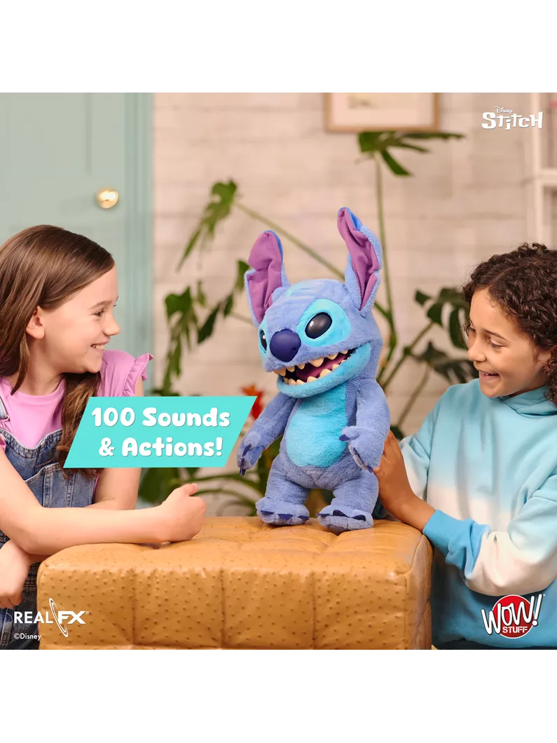Disney Stitch Puppetronic by RealFX 100+ Sound & Action Combinations NEW